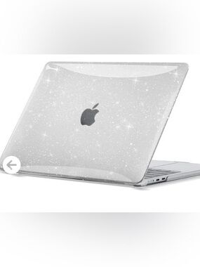 Clear Acrylic Glitter Case Apple Mac Book Air 13 Inch